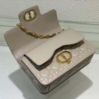 Dior Women Mini Dior Jolie Top Handle Bag Powder Beige Cannage Calfskin (5)