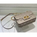 Dior Women Mini Dior Jolie Top Handle Bag Powder Beige Cannage Calfskin - Image 6