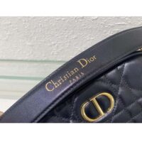 Dior Women Small Dior Caro Top Handle Camera Bag Black Macrocannage Calfskin (2)