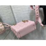 Dior Women Small Lady Dior Bag Melocoton Pink Pearlescent Cannage Lambskin - Bild 5
