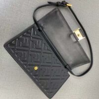 Fendi Women FF Wallet On Chain Baguette Black Nappa Leather Wallet (8)