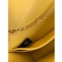 Fendi Women FF Wallet On Chain Baguette Yellow Nappa Leather Wallet (11)