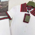 Gucci GG Women Cotton Lace Shorts Web Slip Lining Elastic Waistband - Imagen 3