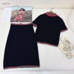 Gucci GG Women Cotton Lace Skirt Web Low Waist Mid-Length - Bild 3