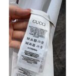 Gucci Men GG Cotton Jersey T-Shirt Gucci Print Red White Crewneck Short Sleeves - Image 10