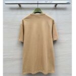 Gucci Men GG Cotton Jersey T-Shirt Print Beige Crewneck Short Sleeves - Image 3