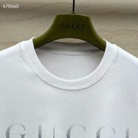 Gucci Men GG Cotton Jersey T-Shirt Print White Crewneck Short Sleeves (1)