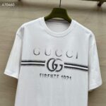 Gucci Men GG Cotton Jersey T-Shirt Print White Crewneck Short Sleeves – Image 4