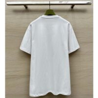 Gucci Men GG Cotton Jersey T-Shirt Print White Crewneck Short Sleeves (1)