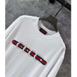 Gucci Men GG Cotton Jersey T-Shirt Print White Crewneck Short Sleeves Oversize Fit - Image 4