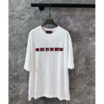 Gucci Men GG Cotton Jersey T-Shirt Print White Crewneck Short Sleeves Oversize Fit - Image 2