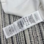 Gucci Women GG Rib Cotton Tank Top Gucci Print White Scoop Neck Sleeveless - Image 10