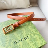 Gucci Unisex GG Belt Double G Buckle Bamboo Cuir Leather 1.8 CM Width (7)