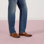 Gucci Unisex GG Jordaan Leather Loafer Blake Brown Leather Horsebit Flat - Bild 5