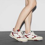 Gucci Unisex GG Re-Web Sneaker White Leather Beige Suede Low Heel – Bild 10