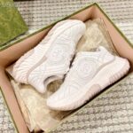 Gucci Unisex GG Riple Senaker Pale Pink Leather Interlocking G Lightweight Rubber - Bild 4