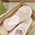 Gucci Unisex GG Riple Senaker Pale Pink Leather Interlocking G Lightweight Rubber - Bild 8