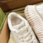 Gucci Unisex GG Riple Senaker Pale Pink Leather Interlocking G Lightweight Rubber - Bild 10