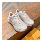 Gucci Unisex GG Riple Senaker Pale Pink Leather Interlocking G Lightweight Rubber - Bild 2