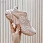 Gucci Unisex GG Riple Senaker Pale Pink Leather Interlocking G Lightweight Rubber - Bild 3