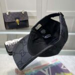 Gucci Unisex GG Ripstop Baseball Hat Dark Grey Black Cotton - Bild 5