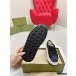 Gucci Unisex GG Sneaker Tennis 1977 Blue Denim Black Crystals Low Heel - Bild 10