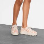 Gucci Unisex GG Sneaker Tennis 1977 Pink Orange Canvas Elements Low Heel - Image 11