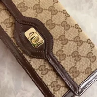 Gucci Unisex Luce Mini Shoulder Bag Beige Ebony Original GG Canvas (2)