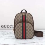 Gucci Unisex Ophidia GG Small Crossbody Bag Beige Ebony Supreme Canvas - Imagen 2