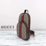 Gucci Unisex Ophidia GG Small Crossbody Bag Beige Ebony Supreme Canvas - Imagen 4