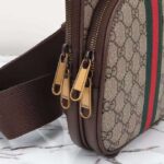 Gucci Unisex Ophidia GG Small Crossbody Bag Beige Ebony Supreme Canvas - Imagen 8