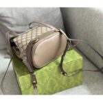 Gucci Unisex Ophidia Mini Backpack Beige Ebony GG Supreme Canvas – Image 6