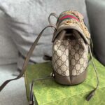 Gucci Unisex Ophidia Mini Backpack Beige Ebony GG Supreme Canvas – Image 5