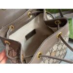 Gucci Unisex Ophidia Mini Backpack Beige Ebony GG Supreme Canvas – Image 10