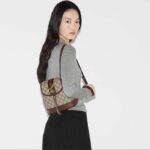 Gucci Unisex Ophidia Mini Backpack Beige Ebony GG Supreme Canvas – Image 11