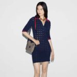 Gucci Unisex Original GG Small Bucket Shoulder Bag Beige Blue Canvas – Bild 11