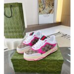 Gucci Unisex Re-Web Sneaker Beige Ebony Original GG Canvas Low Heel - immagine 4