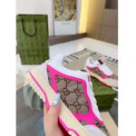 Gucci Unisex Re-Web Sneaker Beige Ebony Original GG Canvas Low Heel - immagine 6