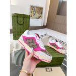 Gucci Unisex Re-Web Sneaker Beige Ebony Original GG Canvas Low Heel - immagine 5