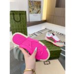 Gucci Unisex Re-Web Sneaker Beige Ebony Original GG Canvas Low Heel - immagine 8