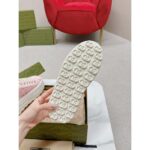 Gucci Unisex Tennis 1977 Sneaker Light Pink Canvas GG Embroideries Mid-Heel - Bild 10