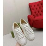 Gucci Unisex Tennis 1977 Sneaker Off White Canvas GG Embroideries Mid-Heel - Image 5