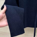 Gucci Men GG Chunky Rib Cotton Polo Top Knitted Label Raglan Long Sleeves - Imagen 9