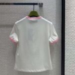 Gucci Men GG Cotton Jersey Printed T-Shirt Pink Crewneck Short Sleeves - Image 3