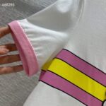 Gucci Men GG Cotton Jersey Printed T-Shirt Pink Crewneck Short Sleeves - Image 9