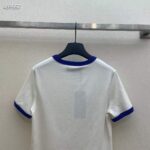 Gucci Men GG Cotton Jersey Printed T-Shirt White Blue Crewneck Short Sleeves – Image 8