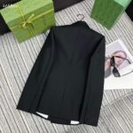 Gucci Women GG Double-Breasted Wool Jacket Slimmer Fitted Sleeves Button Closure – Bild 3