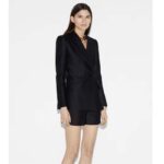 Gucci Women GG Double-Breasted Wool Jacket Slimmer Fitted Sleeves Button Closure – Bild 12