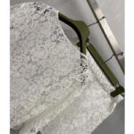 Gucci Women GG Floral Lace Short White Elastic Waist Two Pockets Mini - Image 8