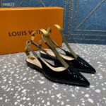 Gucci Women GG Gucci Signoria Ballet Flat Black Patent Leather Pointed Toe - Image 4